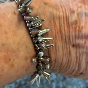 Silver Spike Bracelet